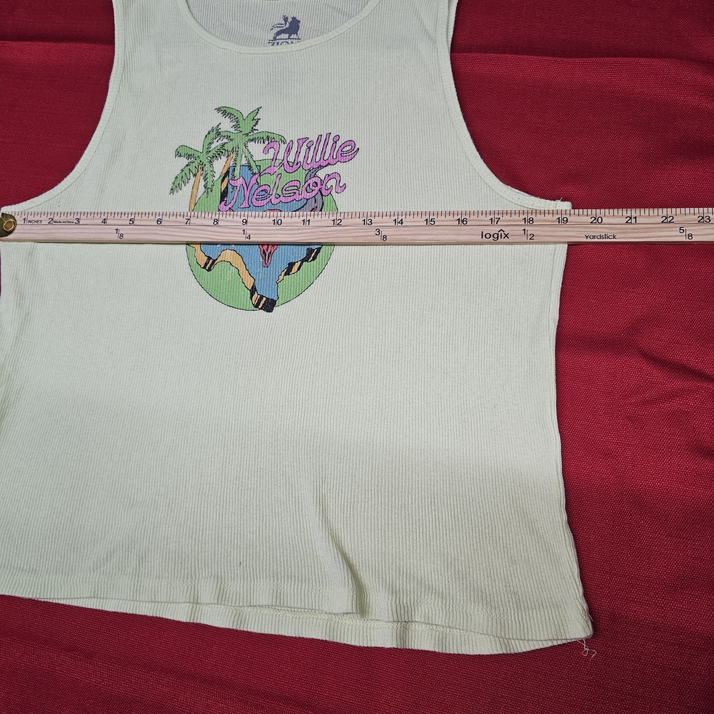 Zion Rootswear- Willie Nelson  Light green tank‎ top XXL Women's - Picture 4 of 6